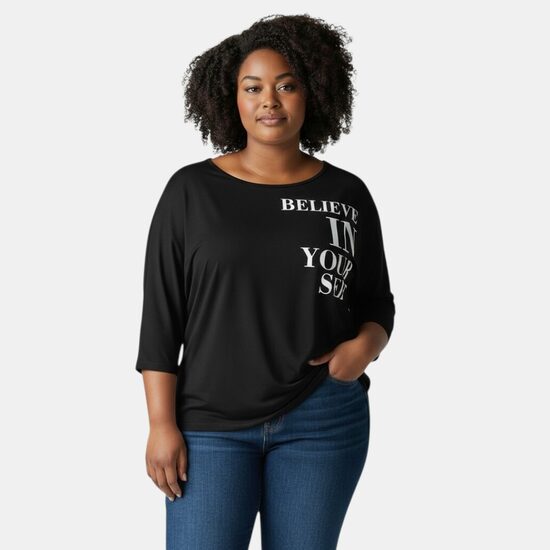 Туника черного цвета BPC collection, размер 3XL