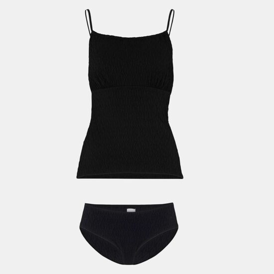 Купальник с топом BPC collection, черный, комплект, размер M/L