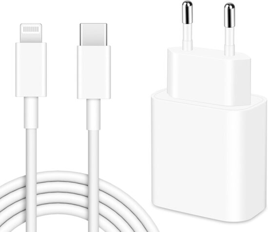 Кабель Lightning для iPhone с разъемом USB Type-C и адаптером, 2 шт., 2 м, быстрая зарядка 20 Вт