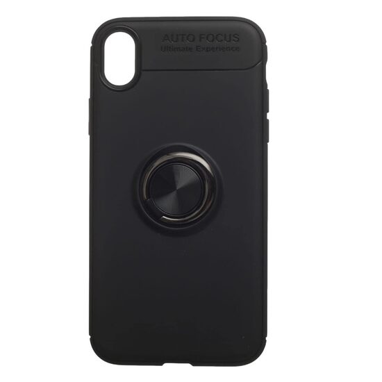 Защитный чехол для телефона Apple iPhone XR, 5/5s/SE, черный, магнитный, с кольцом