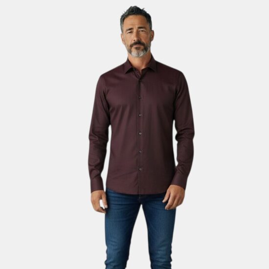 Jake's collection burgundy shirt, size 41/42
