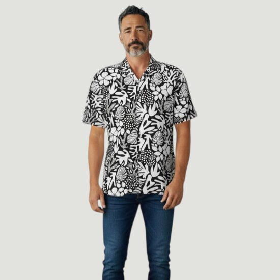 Jake's collection shirt with palm leaves, size XXL