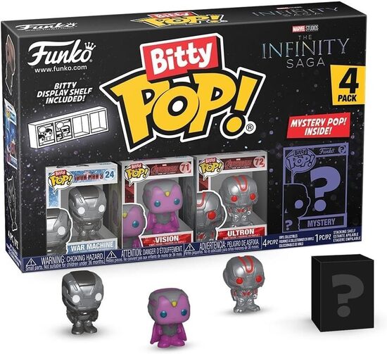 Figure set Funko Bitty POP! Marvel The Infinity Saga Iron Man, War Machine, Vision, Ultron, 4 pcs