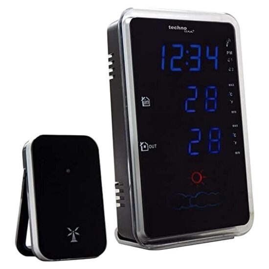 Weather station, thermometer for indoors, outdoors, clock, alarm clock, weather forecast Technoline WS 6840