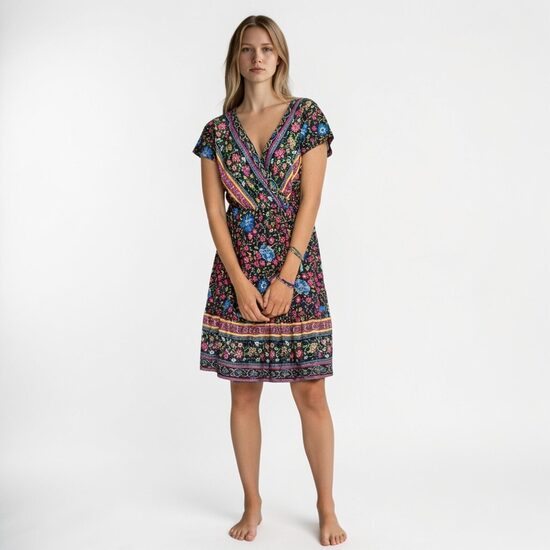 Colorful summer dress, size XXS/XS, Rainbow