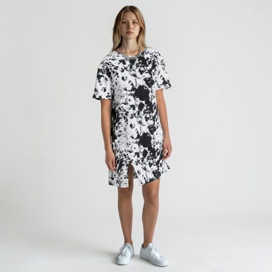 Shirt dress black and white, size XXS/XS, Rainbow