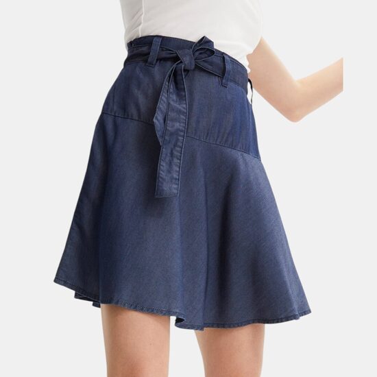 Rainbow blue skirt, size XL