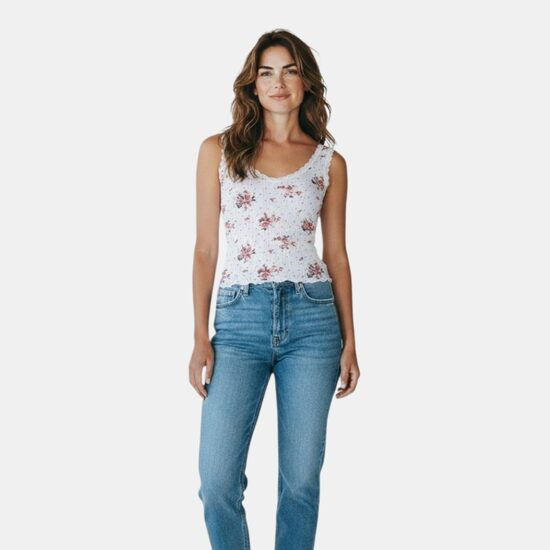 Review топ, блузка с цветами, размер М