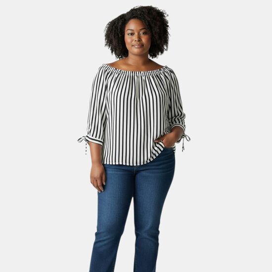 Блузка в полоску Street One, размер XL