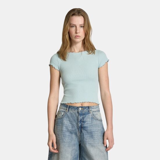 Укороченный топ Tom Tailor, зеленый, размер XS