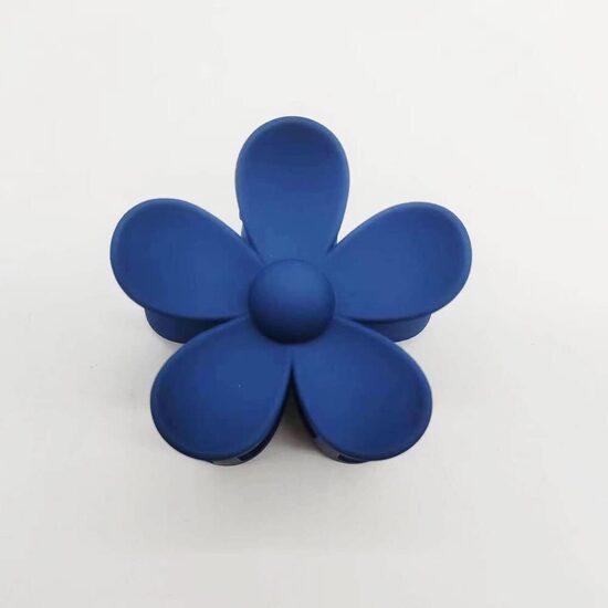 2 gab Ziedu formas matu sprādze, klipsis, zila un brūna