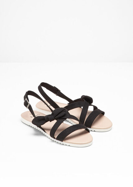 Melnas BPC collection atvērtas sandales, izmērs 40