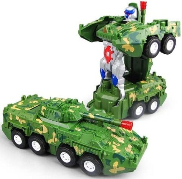 Armijas tanks - robots transformers ar skaņas un gaismas efektiem