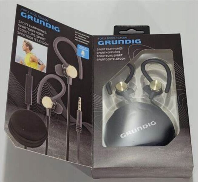 Grundig sports headphones with microphone