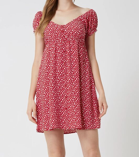 Kleita Review sarkana, izmēri XS un XL