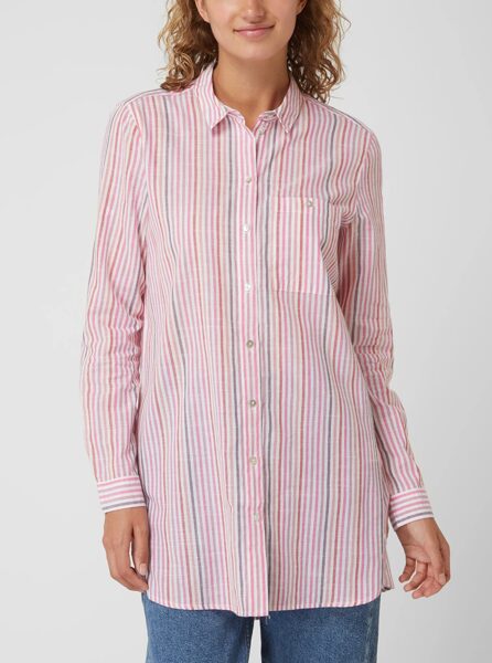 Рубашка Montego в розовые полоски, размер 4XL