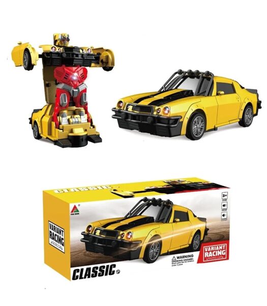 Bumblebee transformers ar skaņas un gaismas efektiem