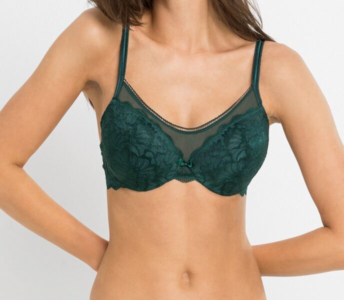 BodyFlirt dark green bra, size 95D