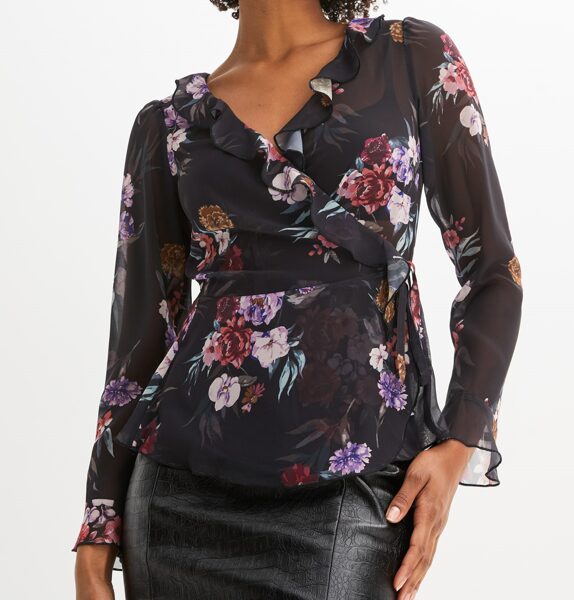 Блузка Bodyflirt с цветами, размер XL 