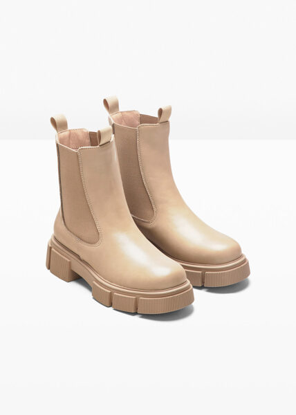 Spring/autumn boots in beige color