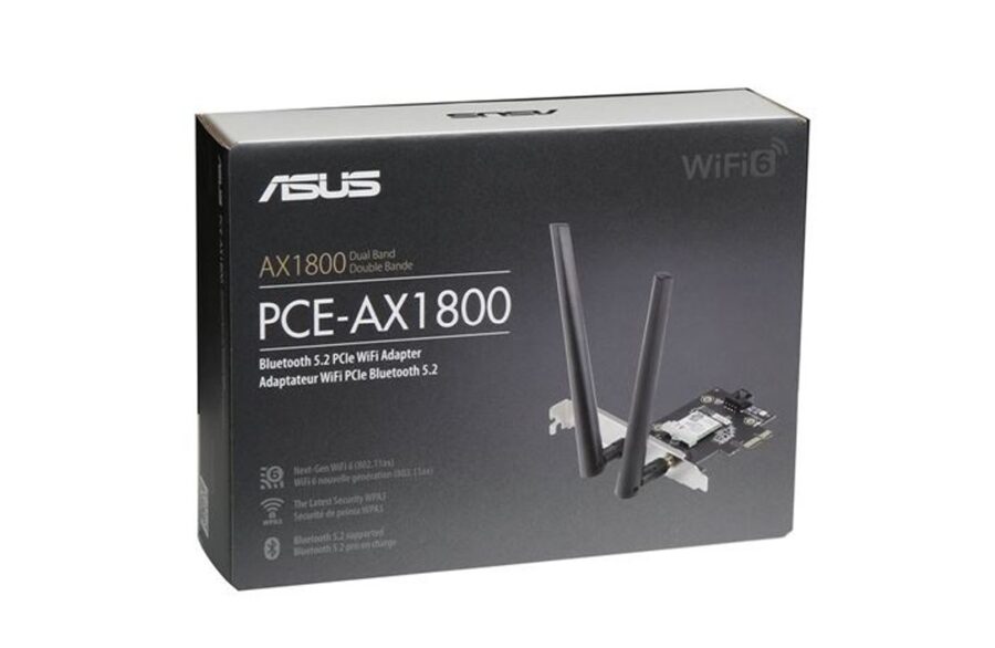 Сетевая карта Wi-Fi ASUS PCE-AX1800 с Bluetooth 5.2