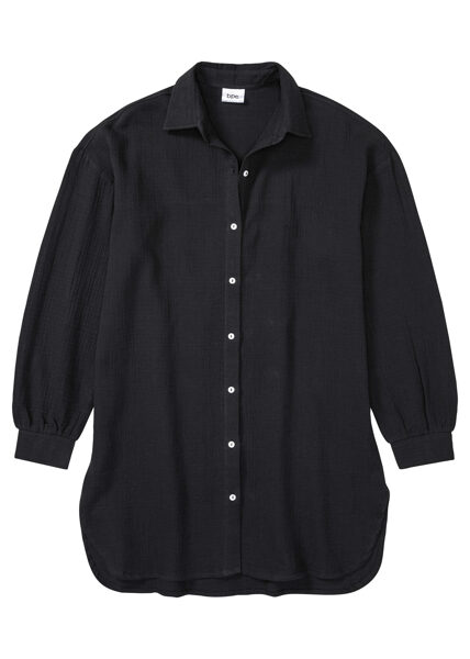 Black shirt-tunic, size 40/42