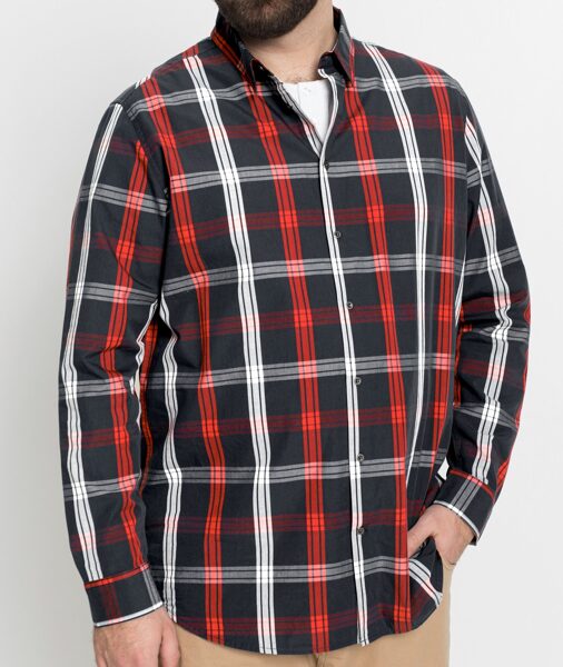 Рубашка в клетку John Baner, размер 47/48