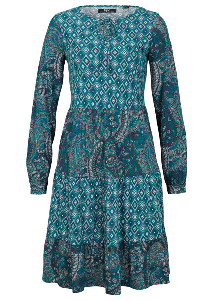 A-line dress dark green, size 40/42