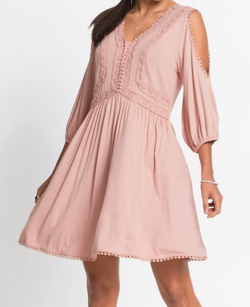 Maigi rozā kleita, izmērs L/XL, BodyFlirt