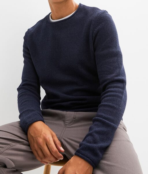 Rainbow голубой свитер, размер 52/54