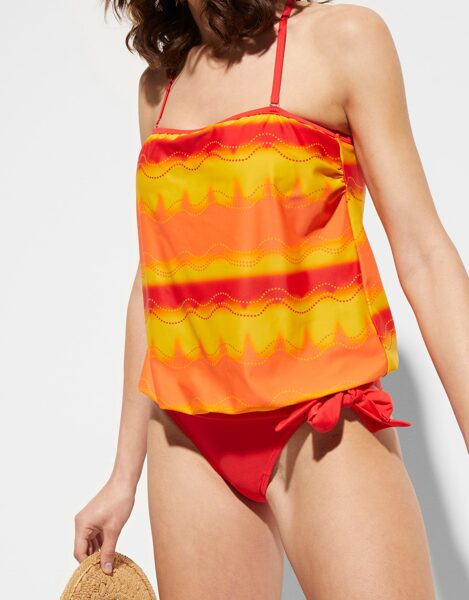 BPC collection peldkostīms ar topu, oranžs, komplekts, izmērs L